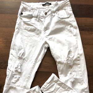 Women’s white distressed KanCan Jeans